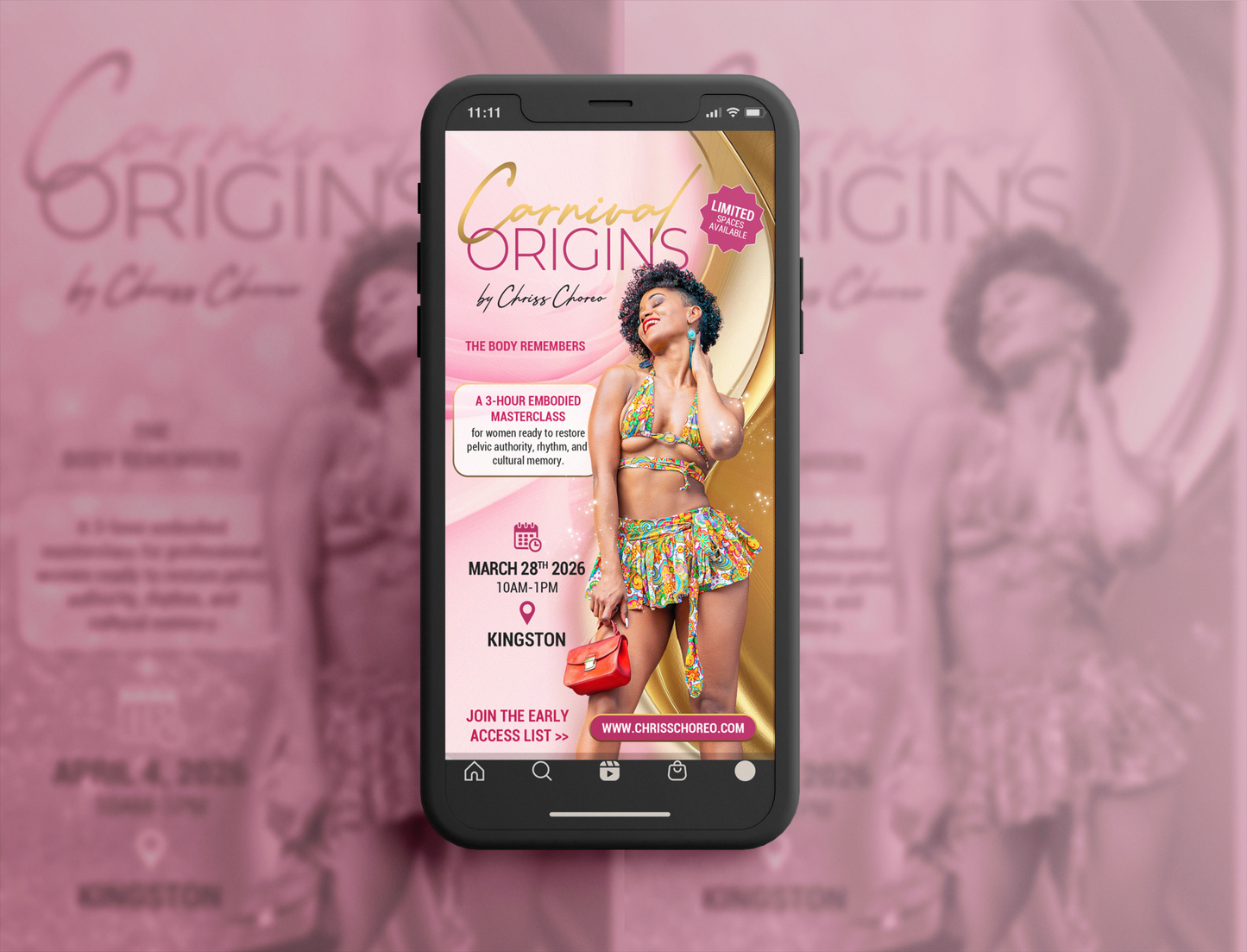 CARNIVAL ORIGINS — A 3-HOUR DANCE EXPERIENCE BY CHRISS CHOREO (KINGSTON, JAMAICA)