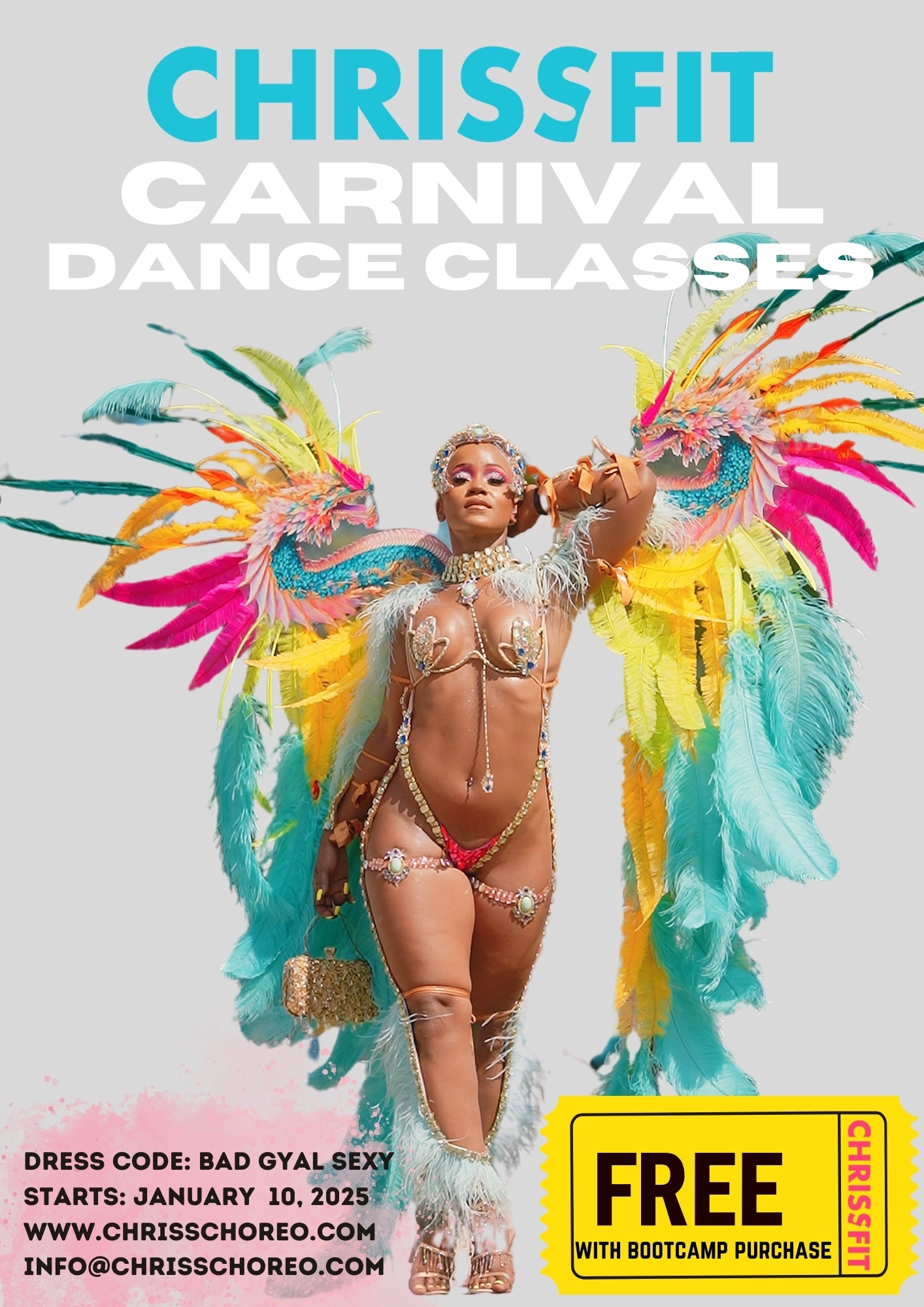 CHRISS FIT VIRTUAL CARNIVAL DANCE CLASSES | Free with Purchase of Chriss Fit Bootcamp