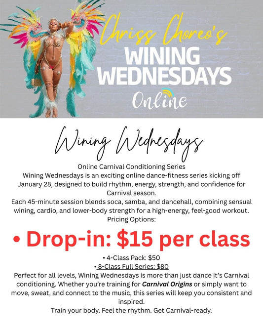 WINING WEDNESDAYS | 1-DROP IN | STARTS JANUARY 28TH 6PM JAMAICA TIME (GMT-5)