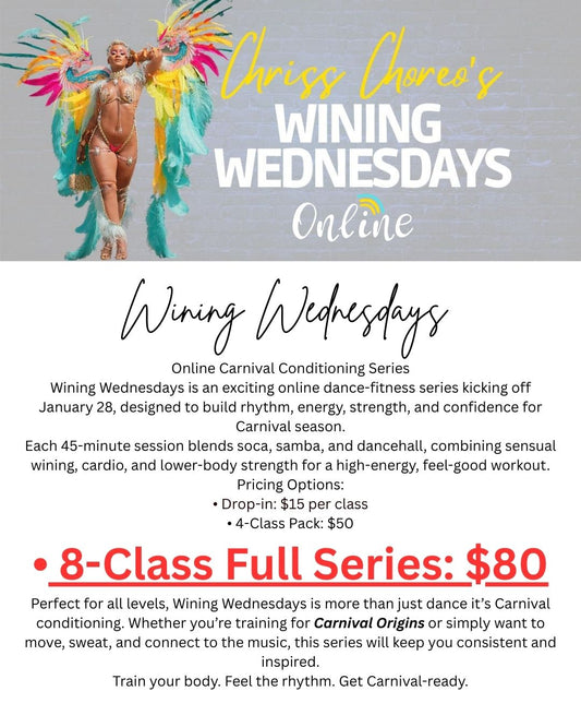 WINING WEDNESDAYS | 8-CLASS FULL SERIES | RECORDINGS INCLUDED IN THIS PACKAGE (ONLY) | STARTS JANUARY 28TH 6PM JAMAICA TIME (GMT-5)